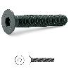 TORNILLO ROSCA METAL ALLEN DIN 7991 NEGRO METRICA M-8 LARGO 100MM