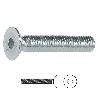 TORNILLO ROSCA METAL ALLEN DIN 7991 ZINC METRICA M-4 LARGO 8MM (CAJA 1000)