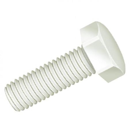 TORNILLO CABEZA HEXAGONAL DIN 933 NYLON METRICA M-10 LARGO 20MM