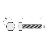 TORNILLO CABEZA HEXAGONAL DIN 933  ZI METRICA M-6 LARGO 70MM