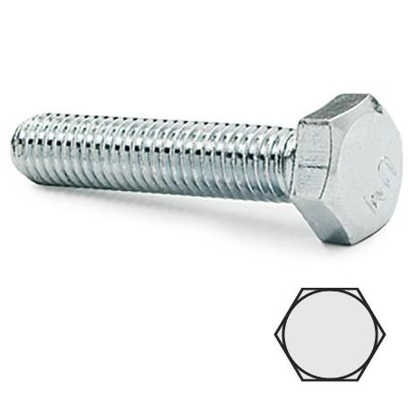 TORNILLO CABEZA HEXAGONAL DIN 933  ZI METRICA M-8 LARGO 70MM