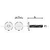 TORNILLO DIN 603 ROSCA TOTAL METRICA M-6 LARGO 50NM