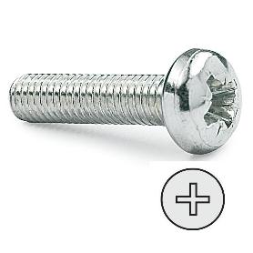 TORNILLO ROSCA METAL CABEZA ALOMADA DIN METRICA M-4 LARGO 20MM (CAJA 1500)