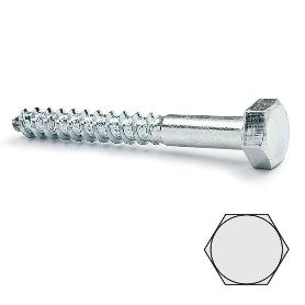 TIRAFONDO CABEZA HEXAGONAL DIN 571 ZINCADO 5-30 LARGO 35MM DIÁMETRO 5MM (CAJA 200)