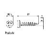 TORNILLO POZIDRIV LATONADO CABEZA REDONDA SPAX-S 2,5-16 (CAJA 100)