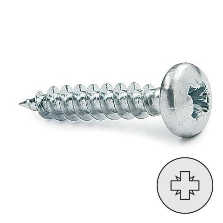 TORNILLO ROSCA MADERA CABEZA REDONDA POZ LARGO 15MM DIÁMETRO 3.5MM (CAJA 1000)