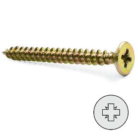 TORNILLO MADERA CABEZA PLANA POZIDRIV 4-45 +++ (CAJA 1000)