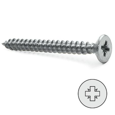 TORNILLO MADERA CABEZA PLANA POZIDRIV 3-20 +++ (CAJA 2000)