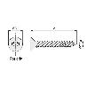 TORNILLO ROSCA MADERA CABEZA PLANA POZIDRIV SPAX INOXIDABLE LARGO 16MM DIÁMETRO 3.5MM (CAJA 1000)