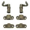 ACCESORIOS CERRADURA FALLEBA METALICO CUERO DUVER 1GANCHO DCHA+ 1IZDA,2PUENTES GANCHO+ 2PUENTES VARILLA.