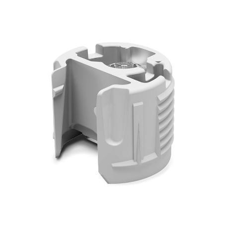 PK2 SOPORTES DE UNIÓN PARA ESTANTES TIPO EXCÉNTRICA. ELEGIR SEGÚN ESPESOR. ACABADO GRIS ESPESOR 19