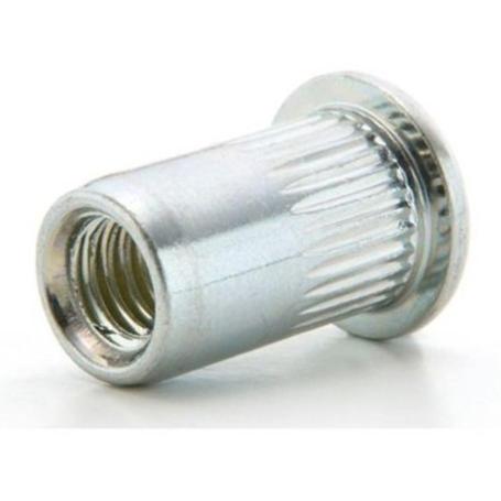 TUERCA REMACHABLE CON ALA CINCADA METRICA M-8 LARGO 18MM