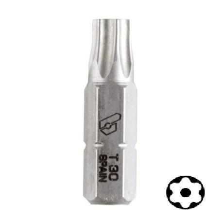 PUNTA ATORNILLAR MANGO 1/4 TORX SEGURIDAD 25MM PUNTA ATORNILL TX20