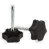 MANDO/NIVELADOR TOMMY D49 NEGRO M8X60 L85