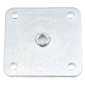 DATA PLACA CUADRADA 54-54. ELEGIR MÉTRICA Y ACABADO. ACABADO ZINCADO MÉTRICA M8