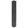 COLUMNA 80X80 PARA BASE PLANA CUADRADA ACABADO NEGRO MATE ALTURA H710