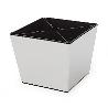 PATA PLASTICO DARAK 100X100 H80 CROMO NO ES PINTADA. RECUBIERTA LAMINA CROMO.
