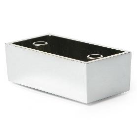 BASE ZAMAK TROPEA 60X30 H22 CROMO