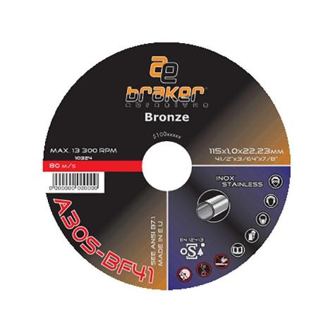 DISCO REPASAR ACERO/INOX BRAKER 115-6,5