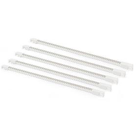 KIT.5BARRAS PANTALONERO BLANCO GOMA GRIS L458