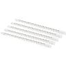 KIT.5BARRAS PANTALONERO BLANCO GOMA GRIS L458