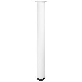 PATA DE MESA REGULABLE VIGO Ø60 H710 - BLANCO, NEGRO, GRIS Y CROMO ACABADO BLANCO