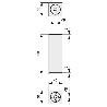 PATA ALUMINIO PLATA MATE IBERIA 40X40 H200 (CAJA 4)
