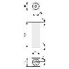 PATA ALUMINIO CROMADO IBERIA 40X40 H120 (CAJA 4)