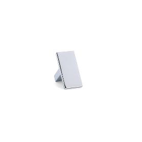 TIRADOR ALUMINIO MODELO TAURO. ACABADOS NEGRO MATE Y CROMO ACABADO CROMO DISTANCIA 0MM-1 AGUJERO