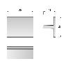 TIRADOR ALUMINIO MODELO TAURO. ACABADOS NEGRO MATE Y CROMO ACABADO CROMO DISTANCIA 96