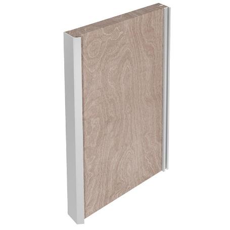 PERFIL TIRADOR ALUMINIO CAPRI 2,70 NEGRO MADERA  P/MADERA, ESPESOR MAX. 30-32MM. (CAJA 2)