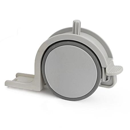 RUEDA NIDO TOSCANA GRIS ESPESOR 30 CON FRENO PARA EMBUTIR. CON FRENO.