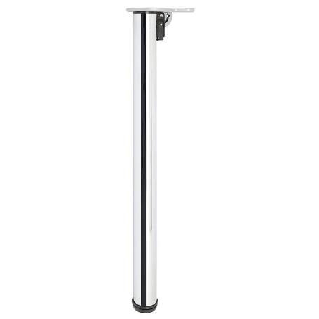 PATA MESA PLEGABLE Ø50 H710 CROMO MESA FIJA