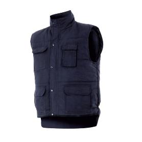 CHALECO MULTIBOLSILLO ACOLCHADO EXTERIOR 100% POLIESTER INTERIOR GUATA VARIOS COLORES TALLAS S-XXL COLOR ROPA AZUL 