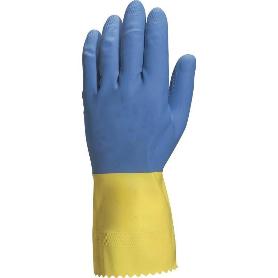 GUANTE 2 CAPAS LATEX FLOCADO BICOLOR TALLA S-XL T/GUANTE TALLA XS-6