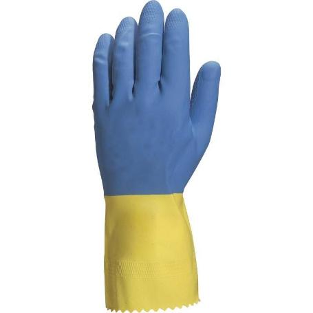 GUANTE 2 CAPAS LATEX FLOCADO BICOLOR TALLA S-XL T/GUANTE TALLA XS-6