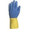 GUANTE 2 CAPAS LATEX FLOCADO BICOLOR TALLA S-XL T/GUANTE TALLA XS-6