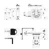 CERRADURA BOMBILLO CRISTAL 32X36 D20X20 CROMO LLAVES DIFETENES