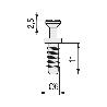 TORNILLO SOPORTE CAZOLETA Ø6X11MM (19,5MM)