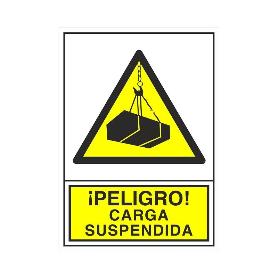 SEÑAL 388 PLAST.420X297CARGA SUSPENDIDA ­PELIGRO! CARGA SUSPENDIDA