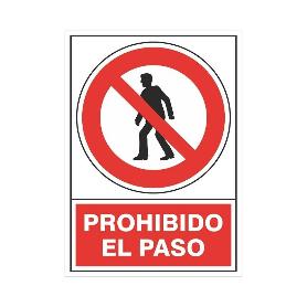 SEÑAL 410 PLAST.420X300 PROHIB.EL PASO