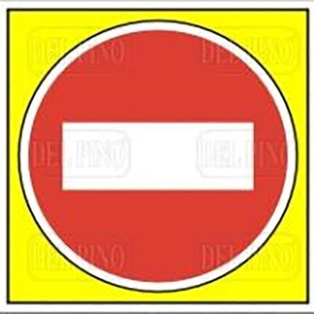 SEÑAL 456 PLAST.245X245DIREC.PROHIBIDA