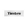 PLACA ALUMINIO PLATA 150X45 TIMBRE
