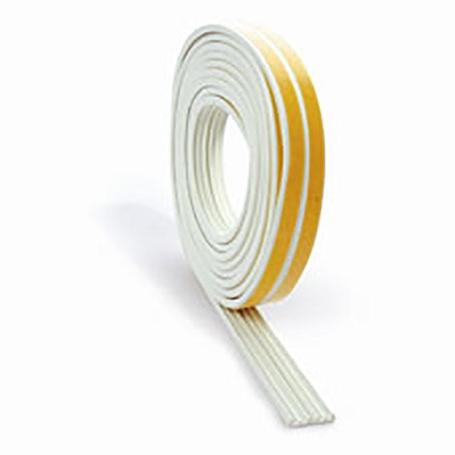 BURLETE ADHESIVO PUERTA/VENTANA E BLANCO 9X4MM 6 METROS