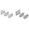 CONECTOR OVVO FIJO 1240 12X51(2 KITS) TABLERO 19MM / 1 JUEGO-2 KITS KITS 1000 KITS TIPO DESMONTABLE