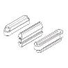 CONECTOR OVVO FIJO 1240 12X51(2 KITS) TABLERO 19MM / 1 JUEGO-2 KITS TIPO FIJO KITS 1000 KITS