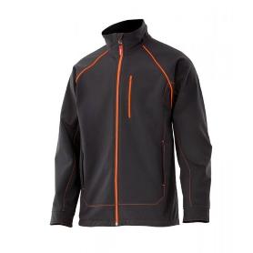 CHAQUETA SOFT SHELL CARRY BICOLOR VARIOS COLORES TALLA S-XXL ROPA BICOLOR NEGRO NARANJA TALLA M