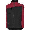 CHALECO ACOLCHADO FIDJI TALLA S-XXL ROPA BICOLOR NEGRO ROJO TALLA XL