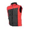 CHALECO ACOLCHADO FIDJI TALLA S-XXL ROPA BICOLOR NEGRO ROJO TALLA XL