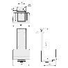 SOPORTE VERTICAL PARA CPU 340-540MM ACABADO BLANCO